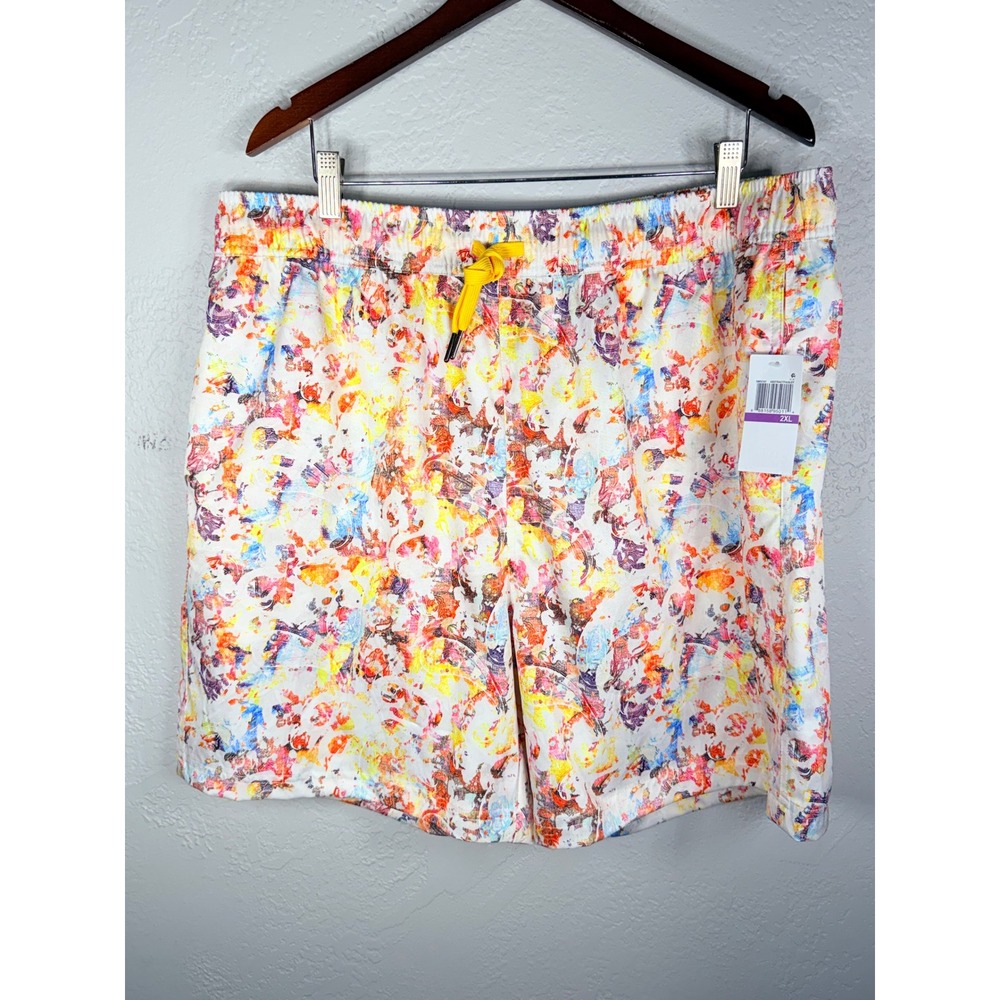 Robert Graham Mens Swim Trunks 2XL Multicolor Abstract Pin-up Girl Liner NWT